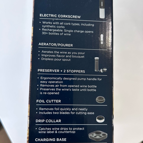 RABBIT • 8 Piece Electric Wine Set • - Picture 3 of 6